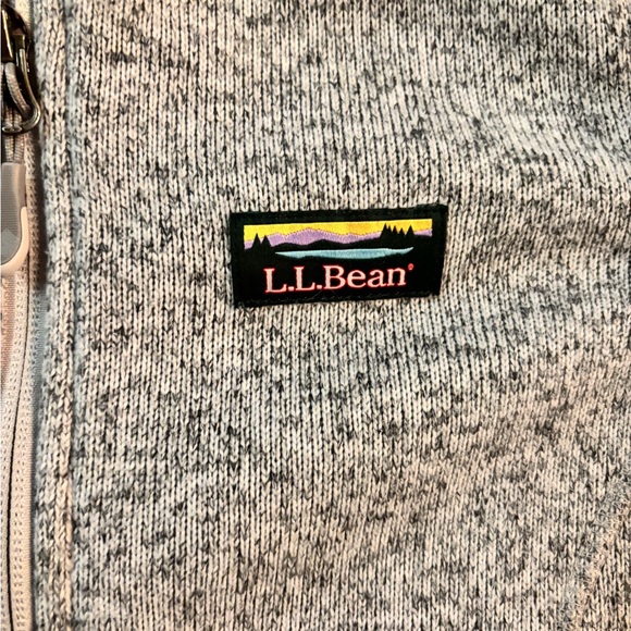 L.L. Bean Heathered Gray Zip-Up Jacket - Picture 4 of 6